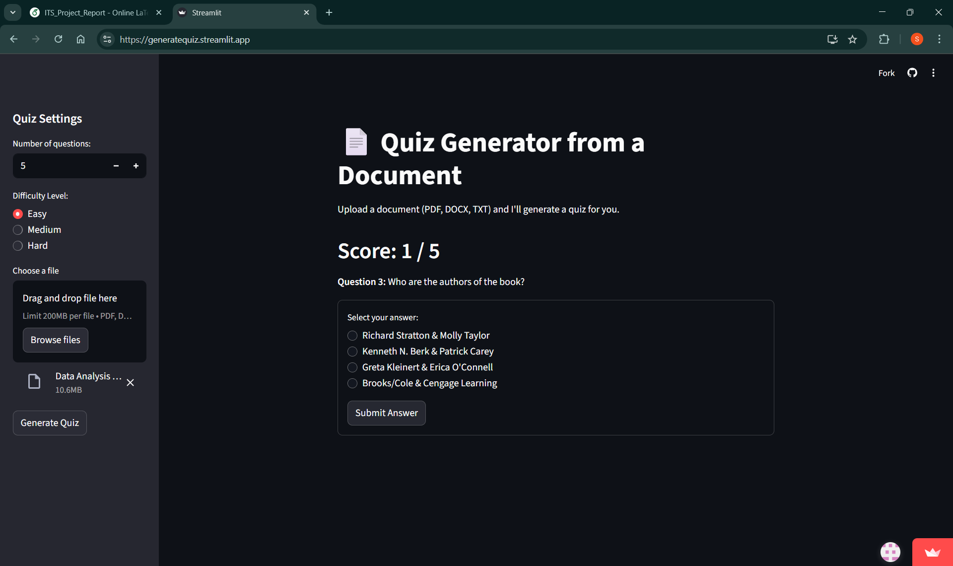 Quiz Generator